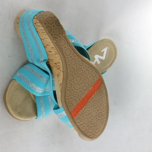 Anne Klein Sport Lorri Wedge Slip On Sandals Sz 9.5 US Women - Picture 7 of 7
